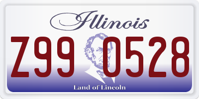 IL license plate Z990528