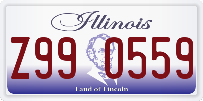 IL license plate Z990559