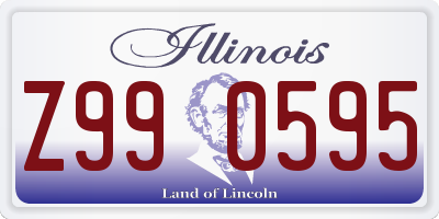 IL license plate Z990595