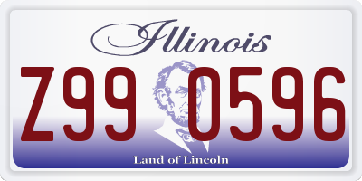 IL license plate Z990596