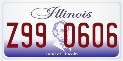 IL license plate Z990606