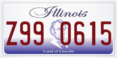 IL license plate Z990615