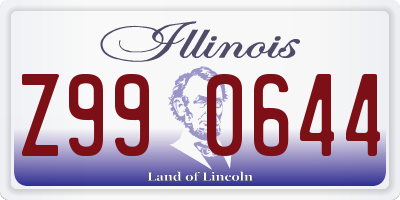 IL license plate Z990644