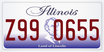 IL license plate Z990655