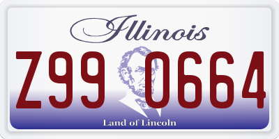 IL license plate Z990664