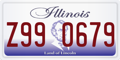 IL license plate Z990679