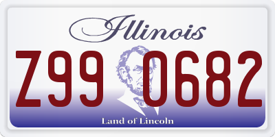 IL license plate Z990682