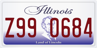 IL license plate Z990684