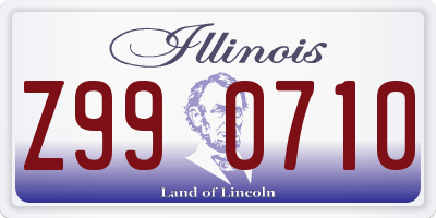 IL license plate Z990710