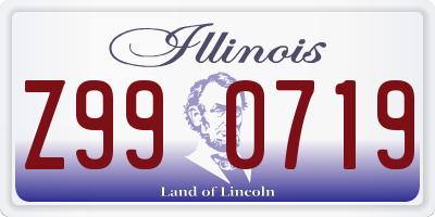 IL license plate Z990719