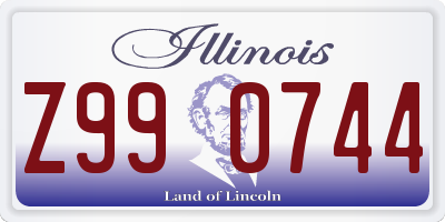 IL license plate Z990744