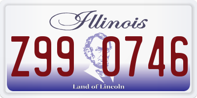 IL license plate Z990746