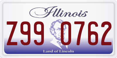 IL license plate Z990762