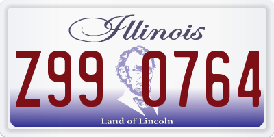 IL license plate Z990764