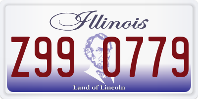 IL license plate Z990779