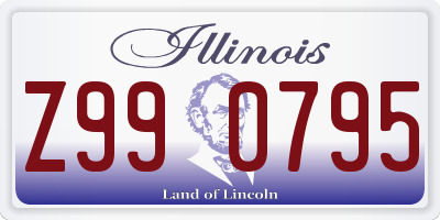 IL license plate Z990795