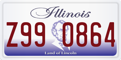 IL license plate Z990864