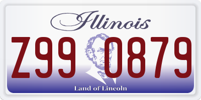 IL license plate Z990879