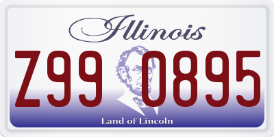 IL license plate Z990895