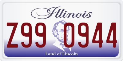 IL license plate Z990944