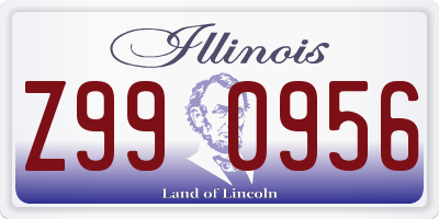 IL license plate Z990956