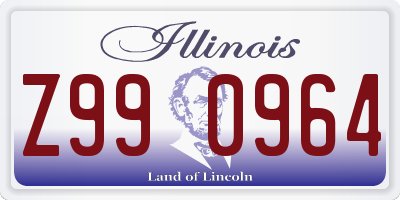 IL license plate Z990964