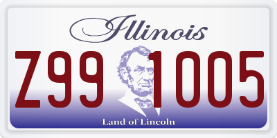 IL license plate Z991005