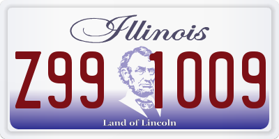 IL license plate Z991009