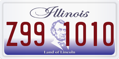 IL license plate Z991010