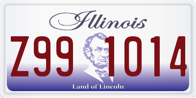 IL license plate Z991014