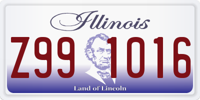 IL license plate Z991016