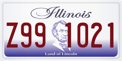 IL license plate Z991021