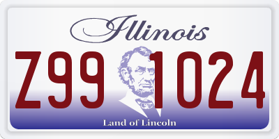 IL license plate Z991024