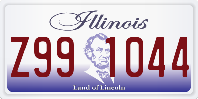 IL license plate Z991044