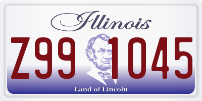 IL license plate Z991045