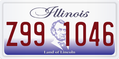 IL license plate Z991046