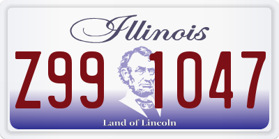 IL license plate Z991047