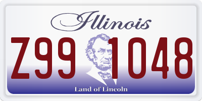 IL license plate Z991048