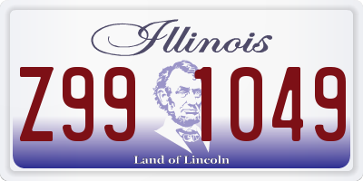 IL license plate Z991049