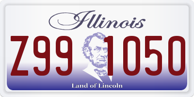 IL license plate Z991050