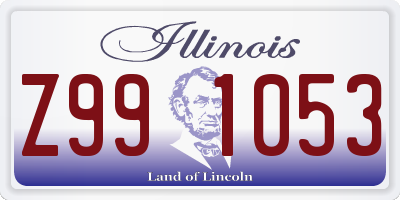 IL license plate Z991053