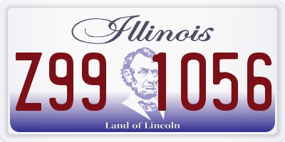 IL license plate Z991056