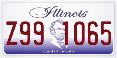 IL license plate Z991065