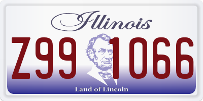 IL license plate Z991066