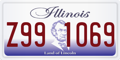 IL license plate Z991069