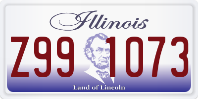 IL license plate Z991073