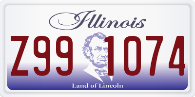 IL license plate Z991074