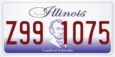 IL license plate Z991075