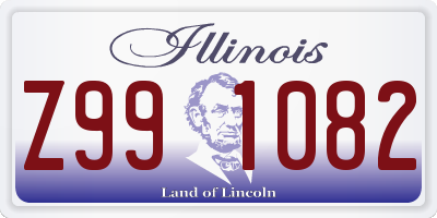 IL license plate Z991082