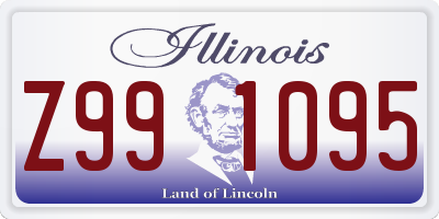 IL license plate Z991095